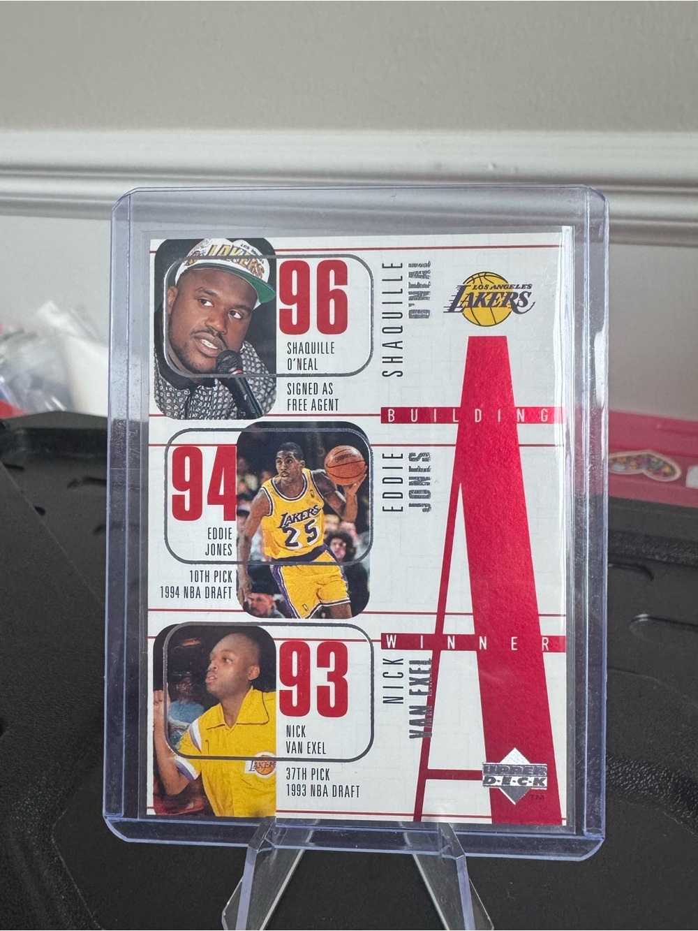 🔥 1996 Upper Deck #148 Kobe Bryant Rookie Shaq Lakers Building A Winner